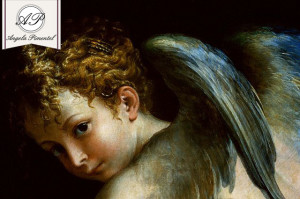 Detail of Cupid's Head from Cupid Shaping His Bow by Parmigianino